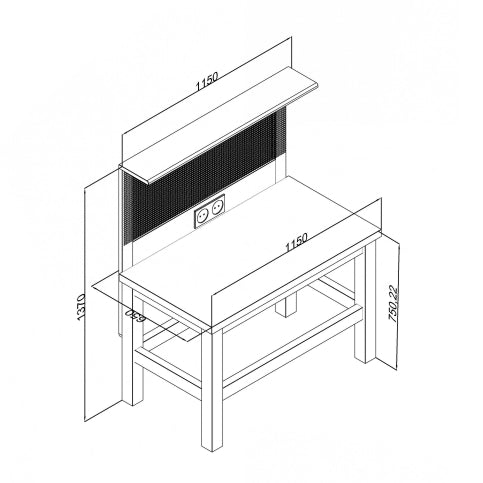 Mokyklinis darbastalis, medinis darbastalis, staliaus darbastalis, mokyklos darbų pamokos baldai, baldai darbų pamokai, varstotas, staliaus varstotas mokyklinis varstotas