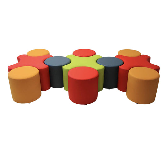 Minkštų baldų gamyba darželiams, darželio baldai, minkštasuolių komplektas darželiui, minkštas pufas, pufas darželiui, žaismingi baldai darželiui, minkšti baldai vaikų darželiui