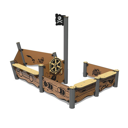 Laivo dizaino žaidimų aikštelė švietimo įstaigoms