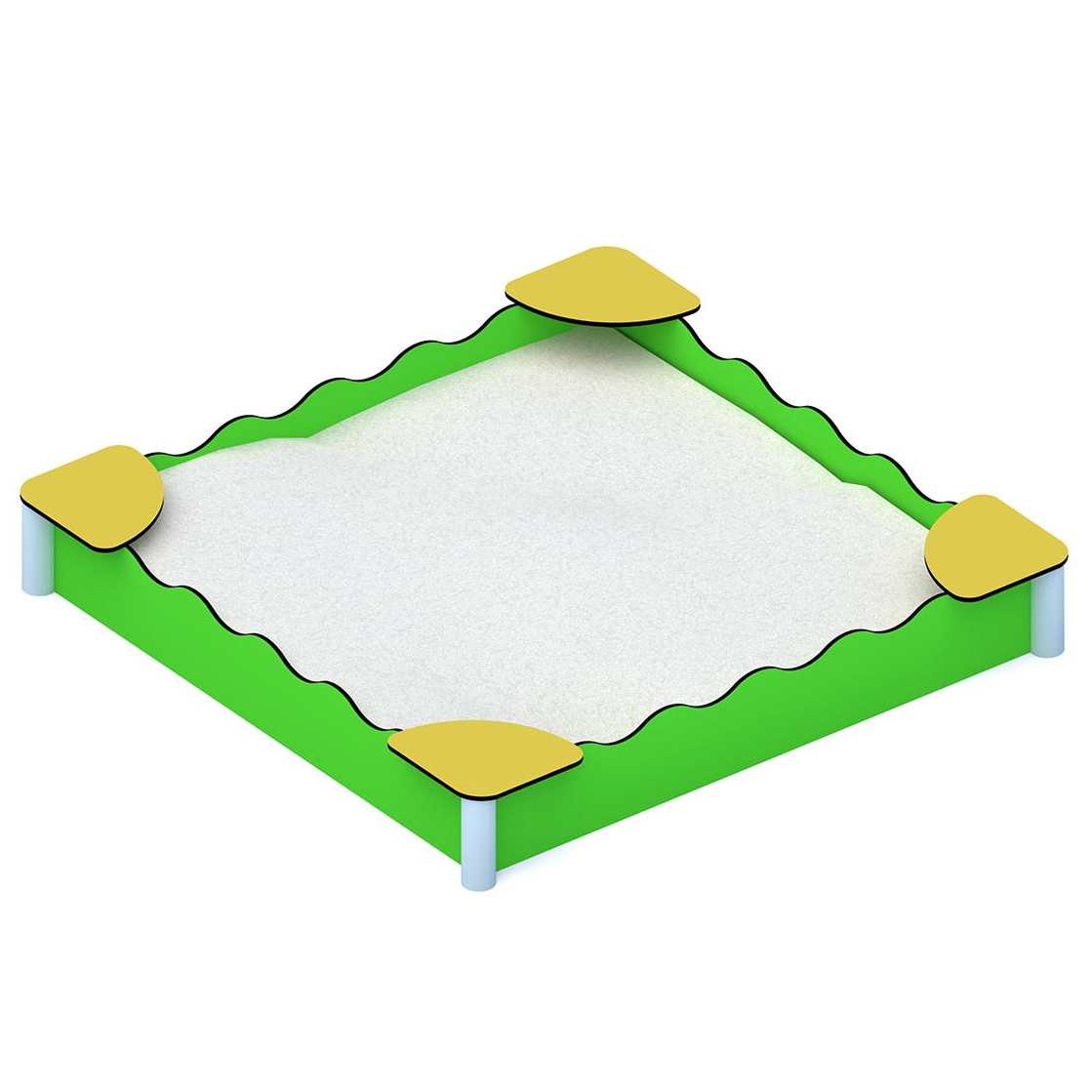 Smėlio dėžė su stogeliu vaikams – patogus ir saugus žaidimas lauke