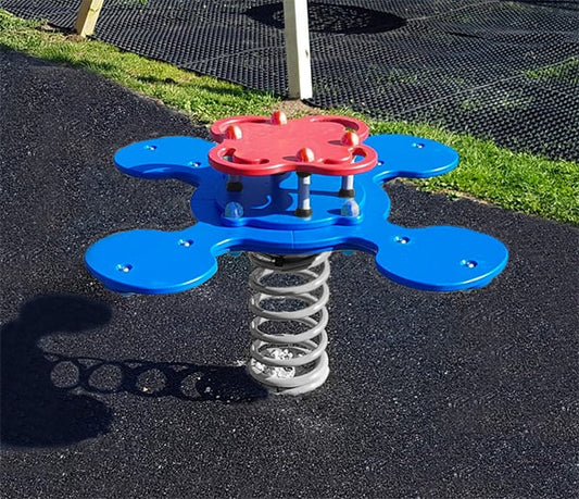 Keturvietė spyruoklinė supynė vaikams – puikus pasirinkimas darželių ir mokyklų žaidimų aikštelėms kaina