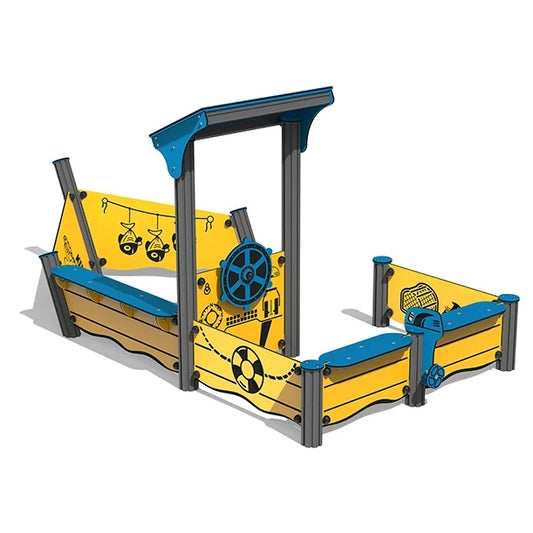 Teminė žaidimų aikštelė vaikams – laivas darželyje ar mokykloje