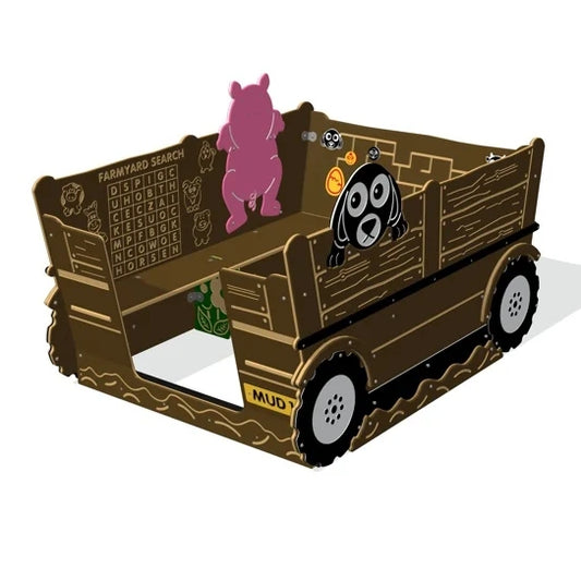 Žaidimų aikštelės su traukinukais ir traktoriukais mokykloms ir darželiams