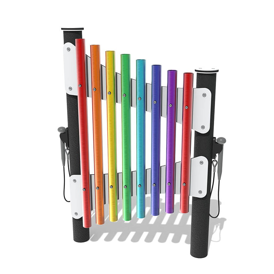 Švelnaus garso varpeliai, skirti vaikų darželių žaidimų aikštelėms