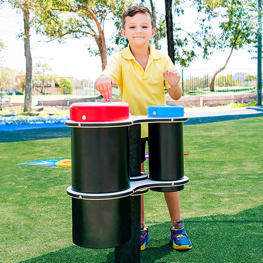Būgneliai vaiku darželio žaidimų aikštelėms
