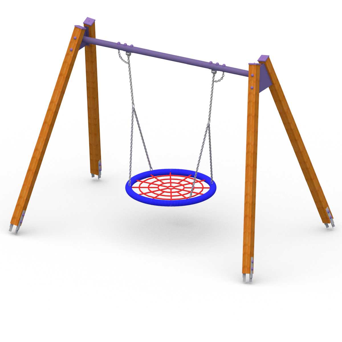 Gandro lizdas supynės vaikų darželiui – populiari lauko pramoga mažiesiems