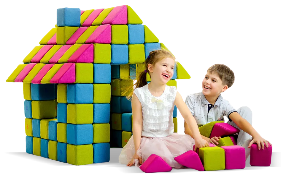 žaislai mokymo įsitaigai. Kaladėlių komplektas darželiui, kaladėlės darželinukams, minkštos kaladėlės darželiams.