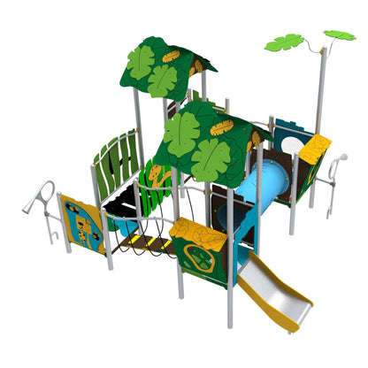 Daugiafunkcis žaidimų aikštelės komplektas aktyviam vaikų judėjimui