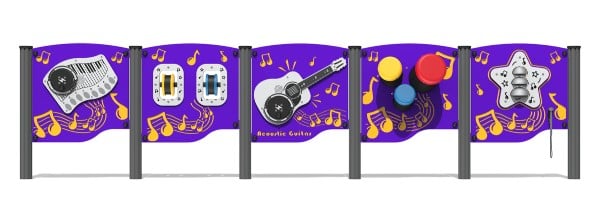 Darželio muzikinis komplektas su skirtingo garso mušamaisiais paviršiais