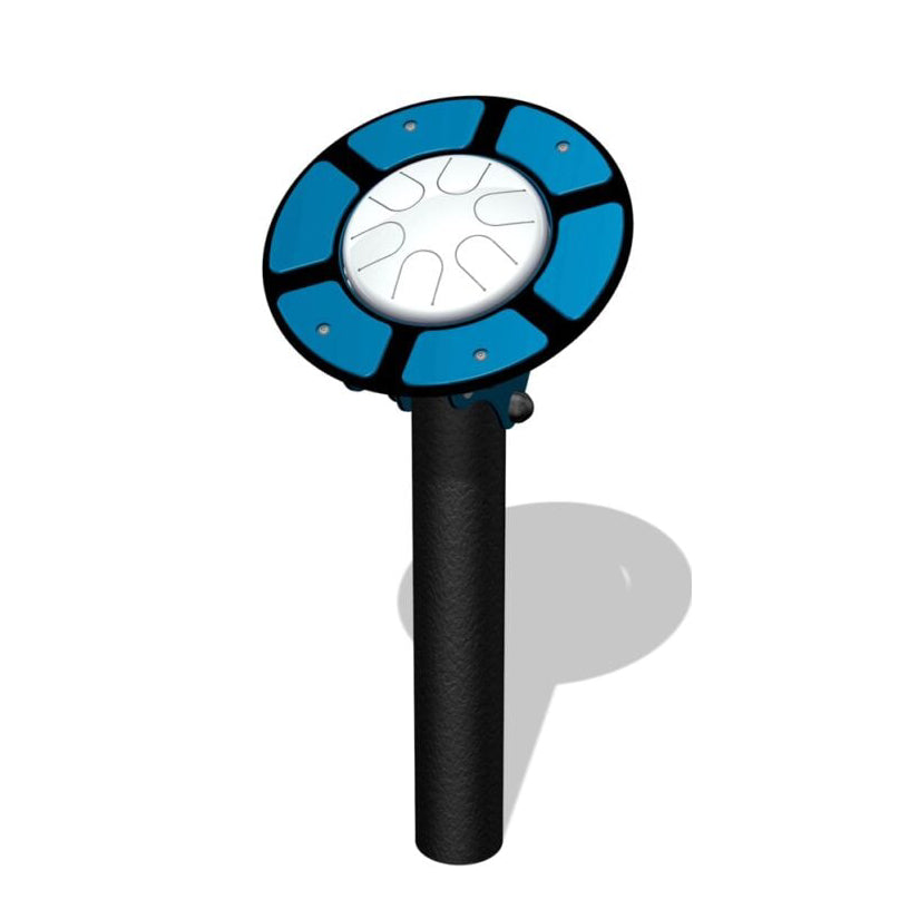 Interaktyvus muzikinis stendas su būgneliais ir varpeliais vaikų darželiui