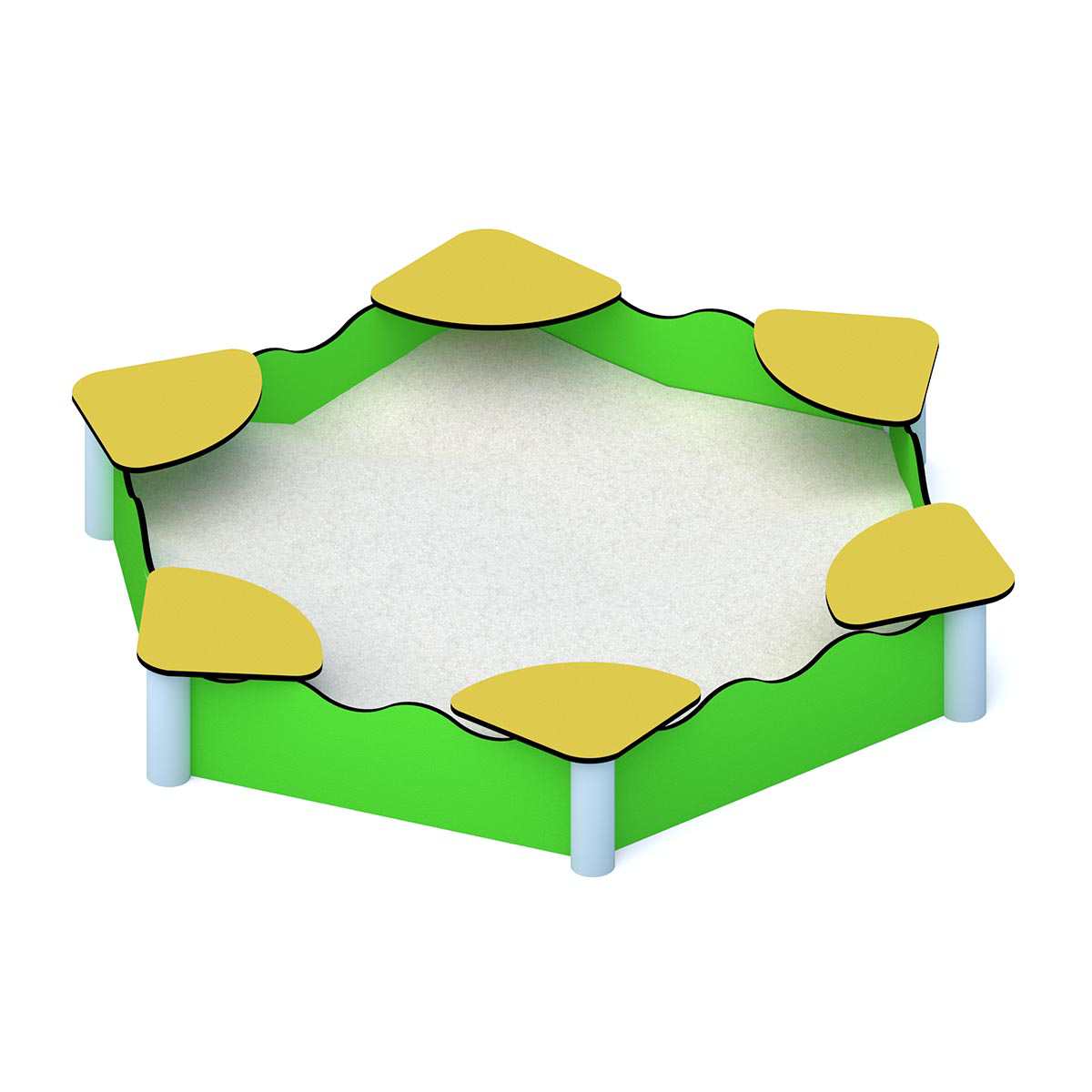 Smėlio dėžė darželiui – vieta vaikų žaidimams ir smėlio pilių statymui